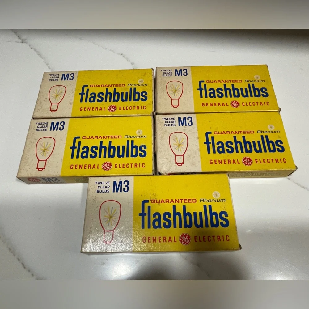 General Electric M3 Clear Flash Bulbs 5 Packs of 12 Bulbs